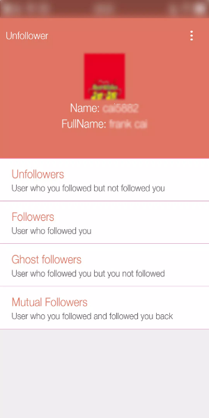 Unfollower Plus - Non followers & Following Captura de tela 3