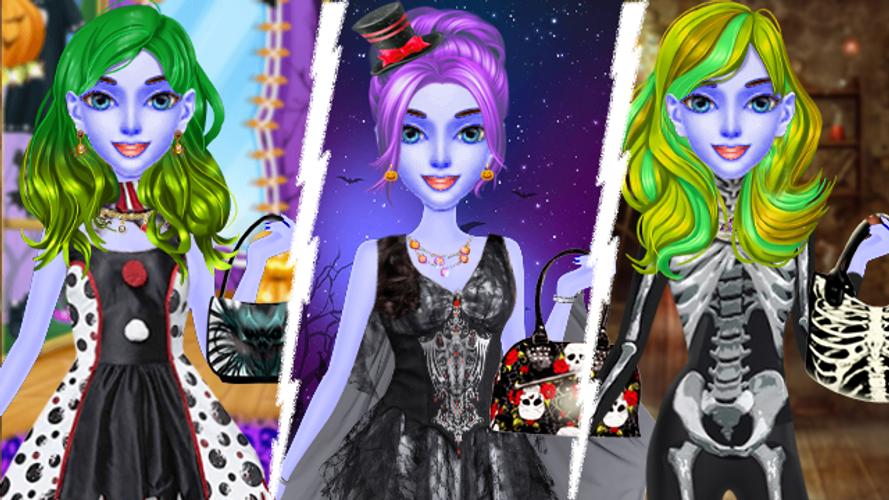 Halloween Makeup Salon Game Captura de tela 3