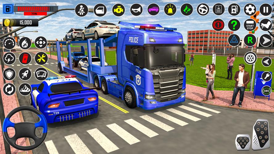 US Police-Car Transport Trucks 스크린샷 2
