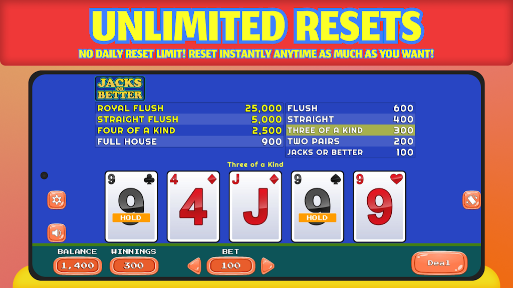 Jacks or Better - Offline Capture d'écran 4