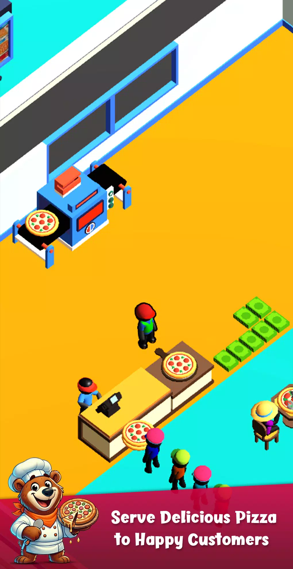 Bear Pizza Maker:Cooking Games Schermafbeelding 1