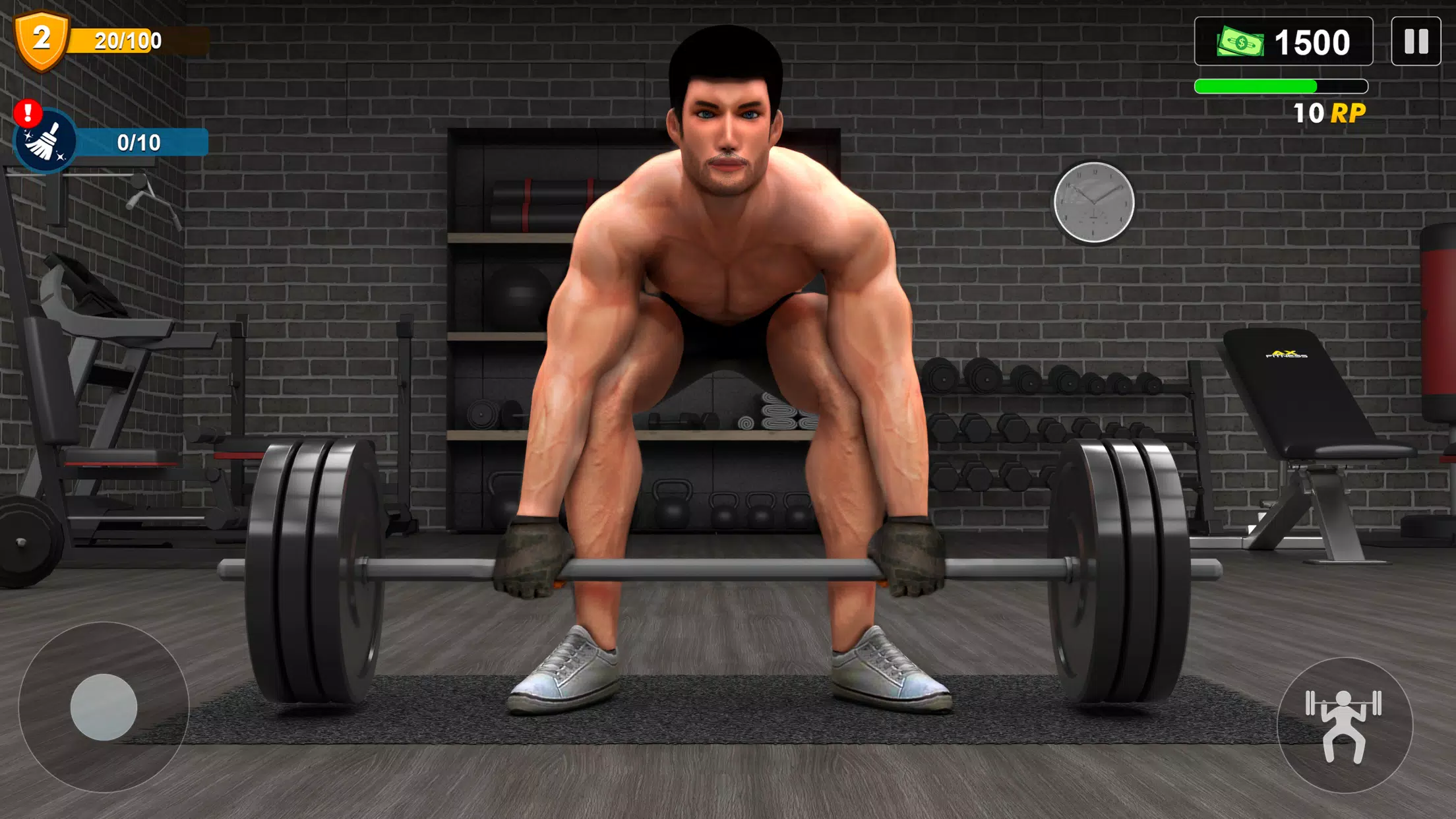 Workout Gym Simulator Game 24 ဖန်သားပြင်ဓာတ်ပုံ 1