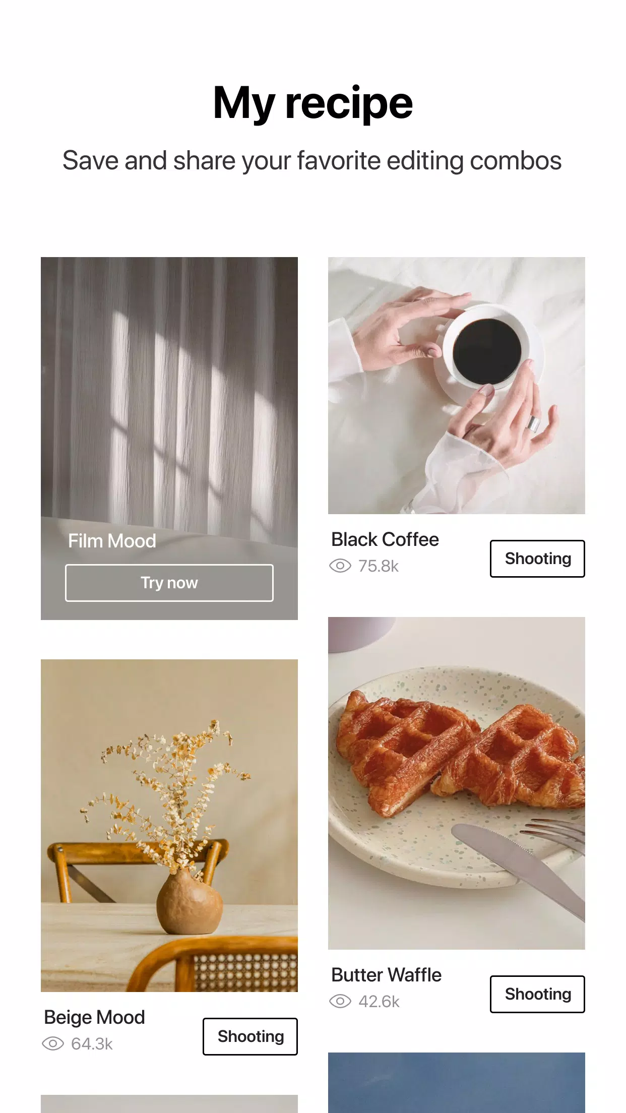 Foodie - Filter & Film Camera Screenshot 4