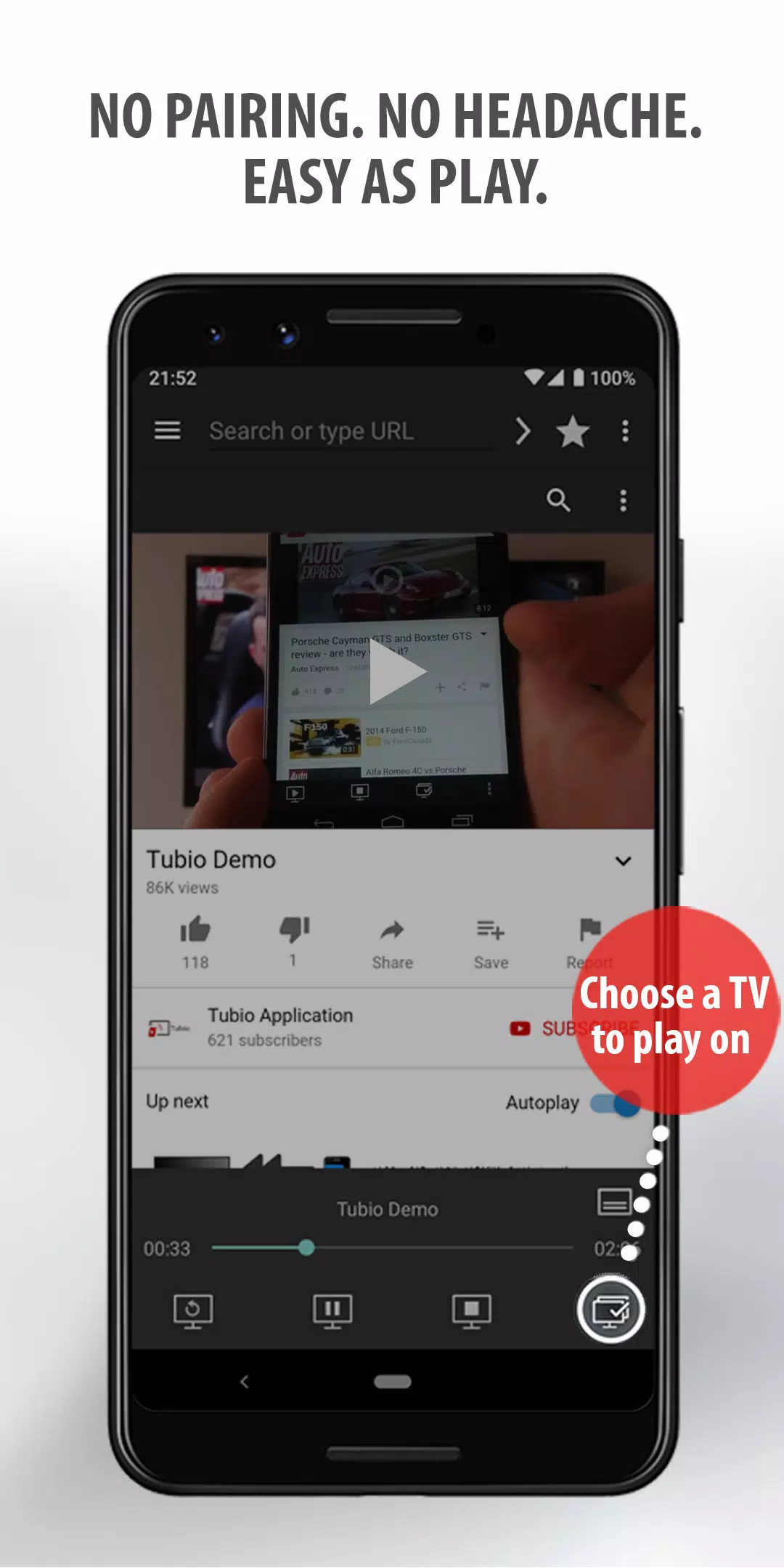 Tubio – Web-Videos auf dem TV Screenshot 3