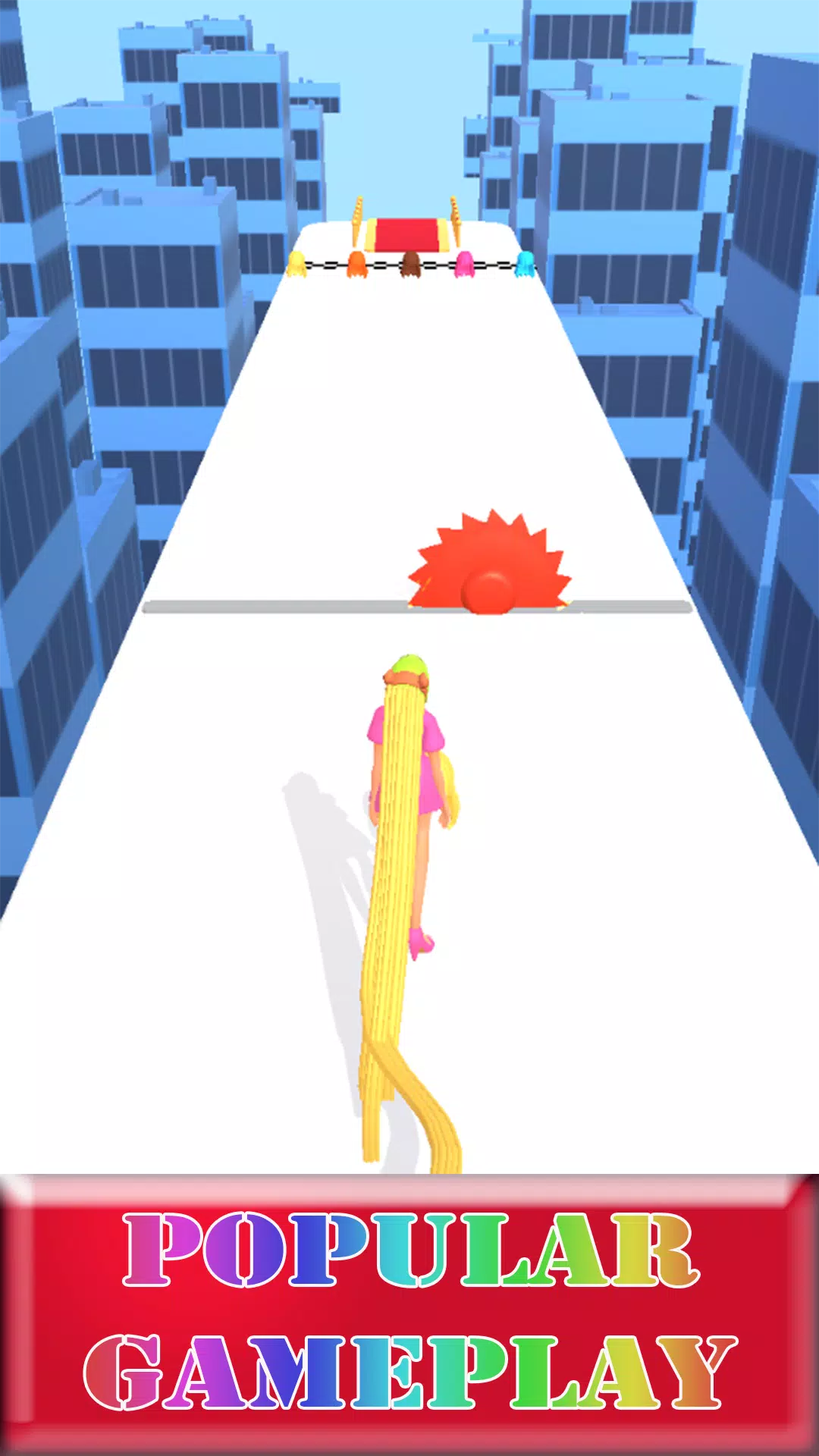 Hair Run 3D Captura de tela 2