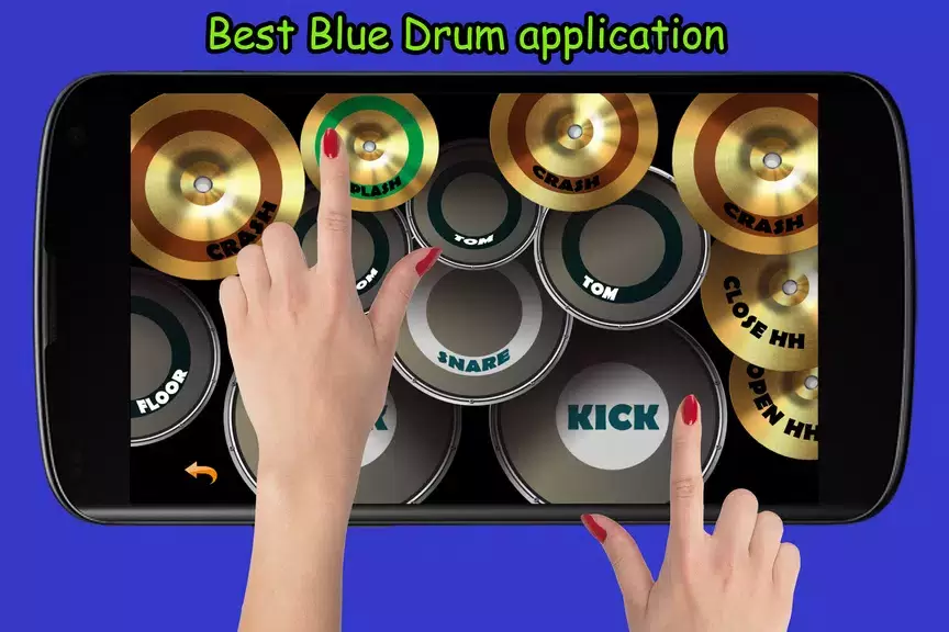 Blue Drum - Piano Captura de tela 3