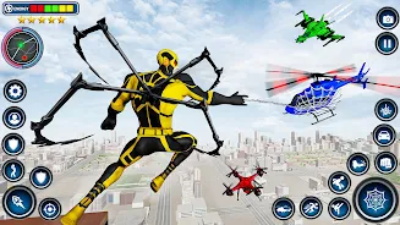 Spider Rope Hero - Crime Game Ảnh chụp màn hình 2