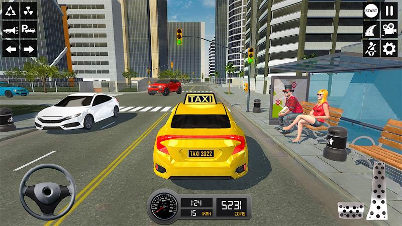 Taxi Simulator 3d Taxi Sim Скриншот 2