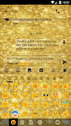 SMS Messages GlitterGold Glass Ảnh chụp màn hình 4