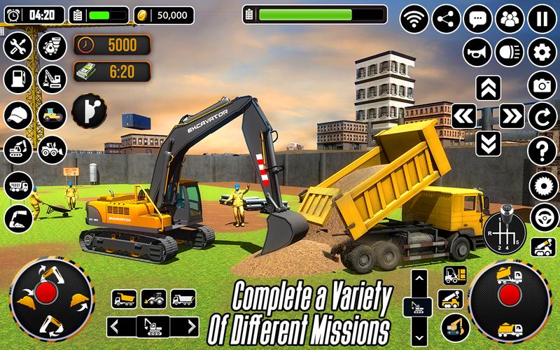 City Heavy Excavator Crane 3D スクリーンショット 2