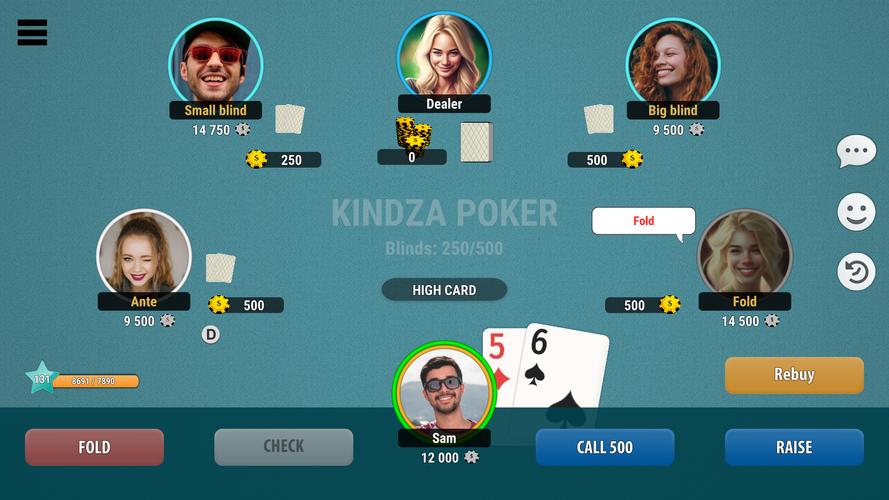 Kindza Poker Screenshot 1