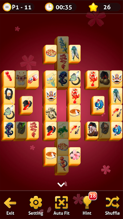 Mahjong Solitaire - Oriental Journey ภาพหน้าจอ 2