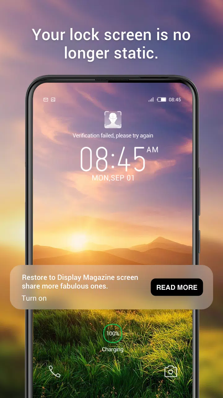 Schermata Magazine Lockscreen XOS 3