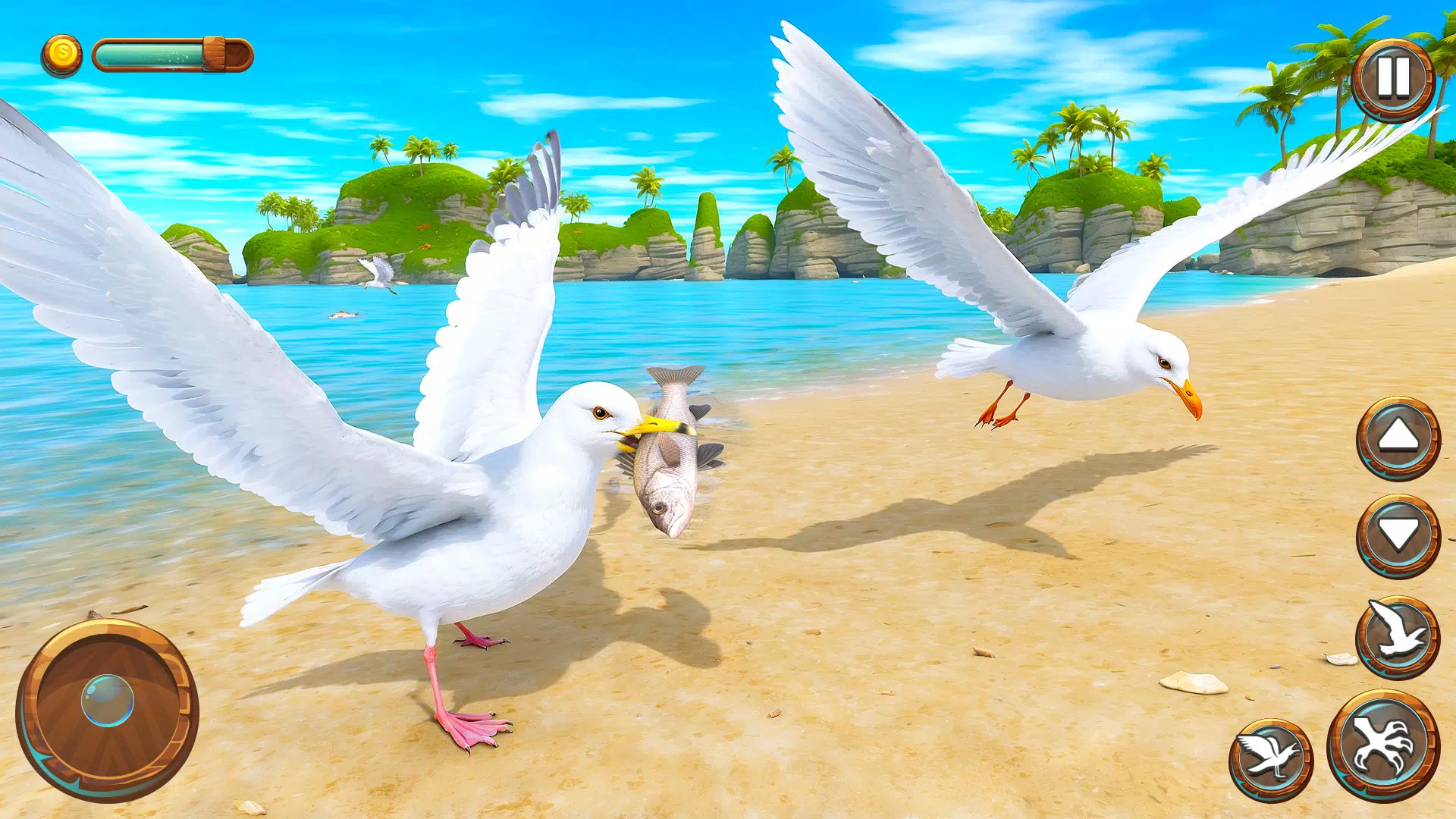 Seagull Bird Life Simulator ဖန်သားပြင်ဓာတ်ပုံ 1