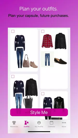 Schermata Pureple Outfit Planner 2