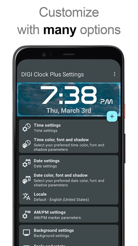 DIGI Clock Widget Plus Screenshot 3