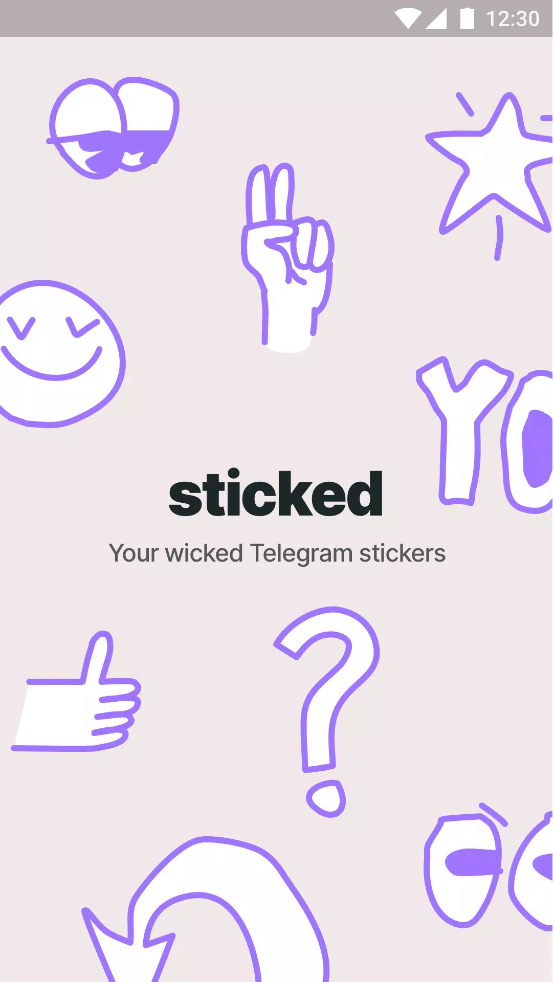 Schermata Sticked - Telegram stickers 1