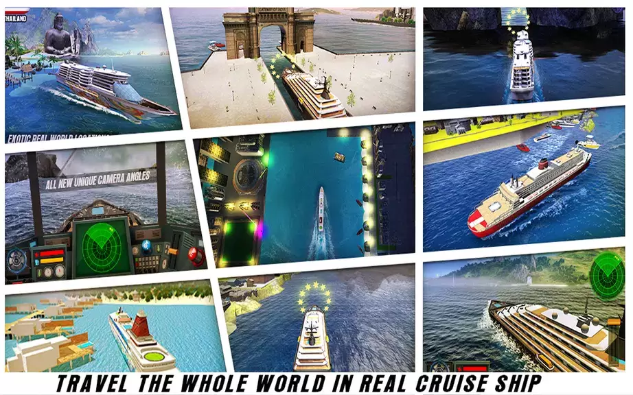 Big Cruise Ship Simulator Schermafbeelding 1