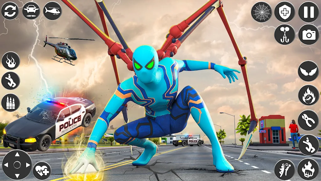 Rope Hero Game- Spider Game 3D ภาพหน้าจอ 3