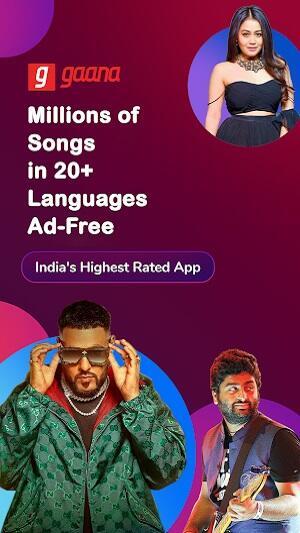 Gaana Music Mod Tangkapan skrin 1