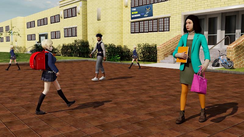 High School Girl Life Sim Game ဖန်သားပြင်ဓာတ်ပုံ 1