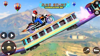 Bike Stunt 3D Simulator Games Schermafbeelding 2