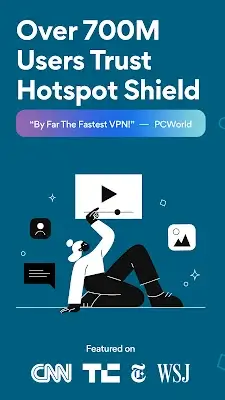 HotspotShield VPN & Wifi Proxy Captura de tela 1