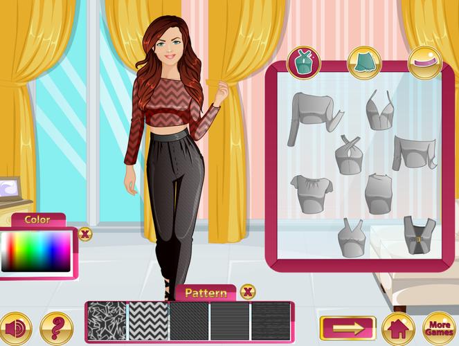 Model Star Girl Dress Up Games Скриншот 1