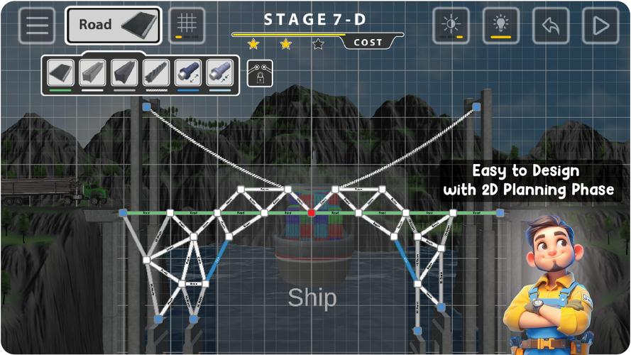Bridge Constructor Скриншот 2