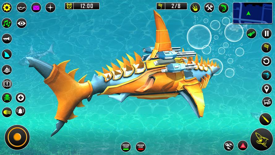 Shark Robot Car Game 3d应用截图第3张
