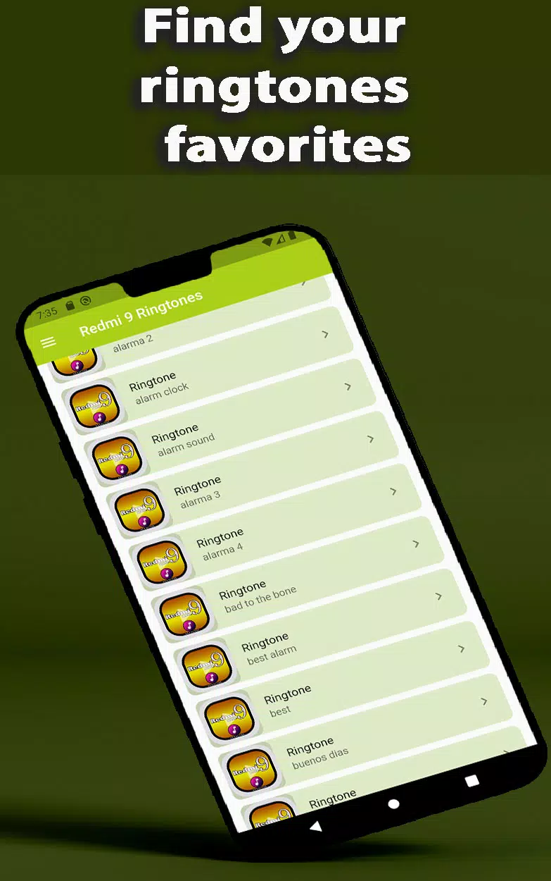 Redmi Note 9 Ringtone App Ảnh chụp màn hình 2