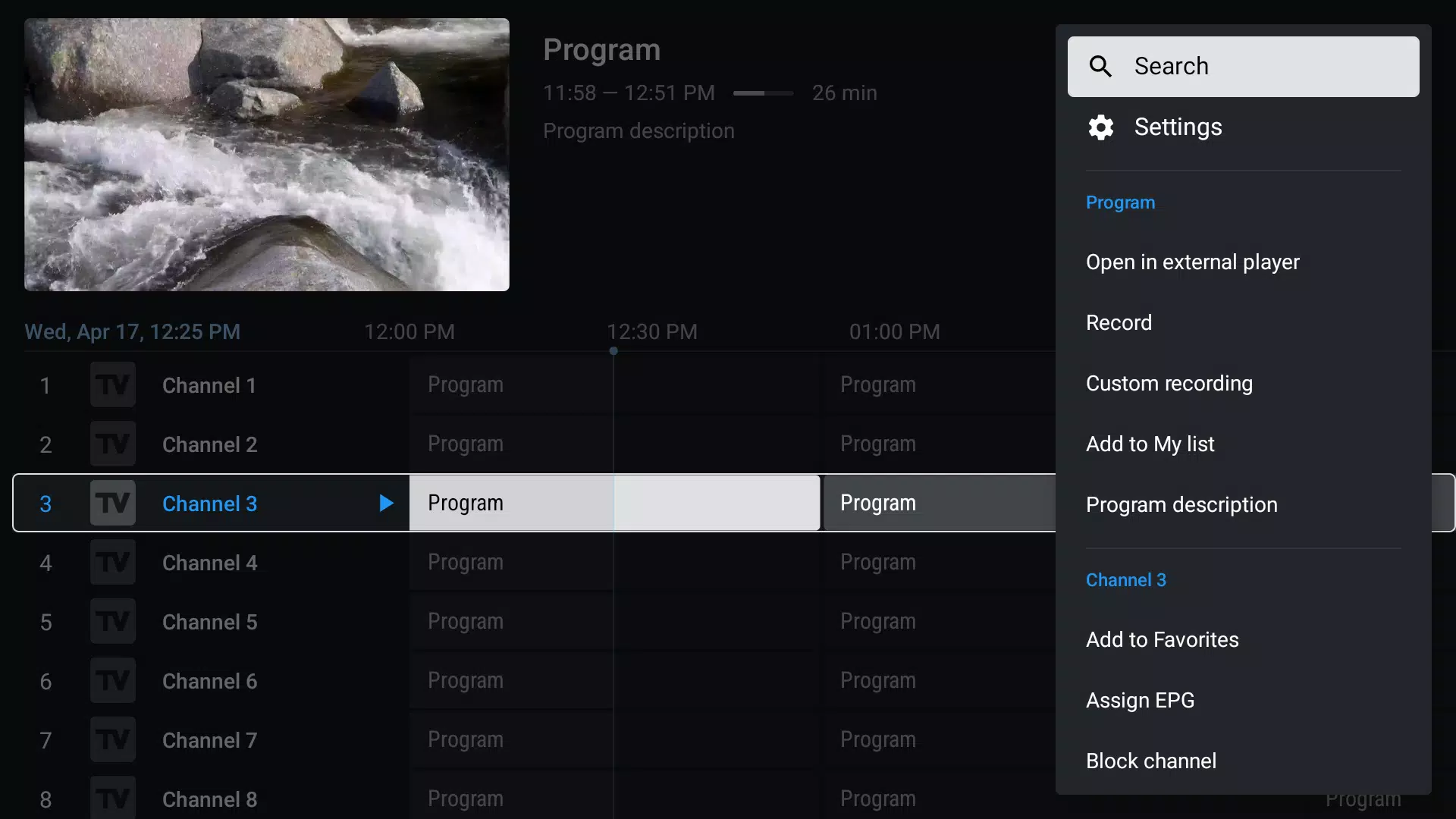 TiviMate IPTV Player Скриншот 2