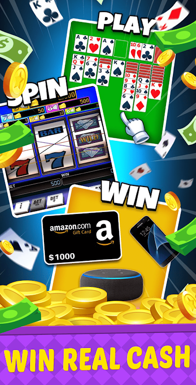 Schermata Big Run Solitaire - Win Cash 1