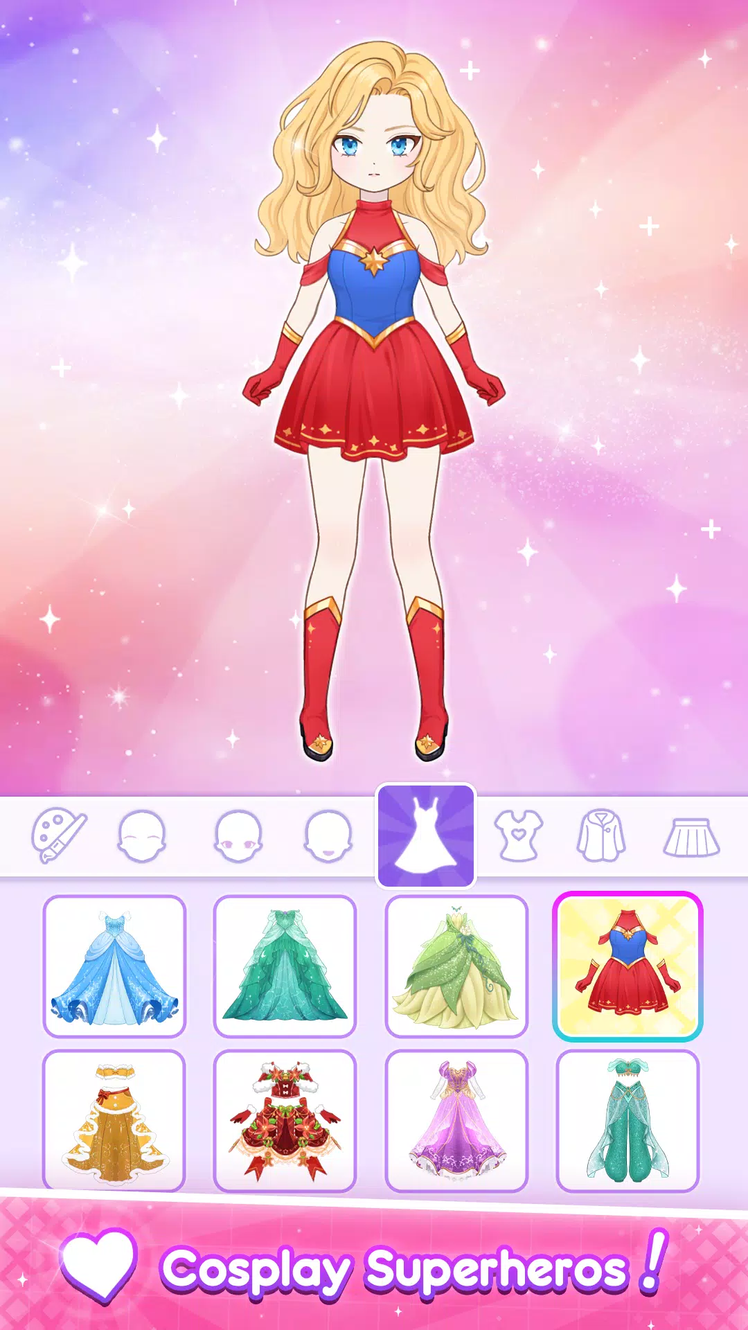 Anime Dress Up - Doll Dress Up ဖန်သားပြင်ဓာတ်ပုံ 1