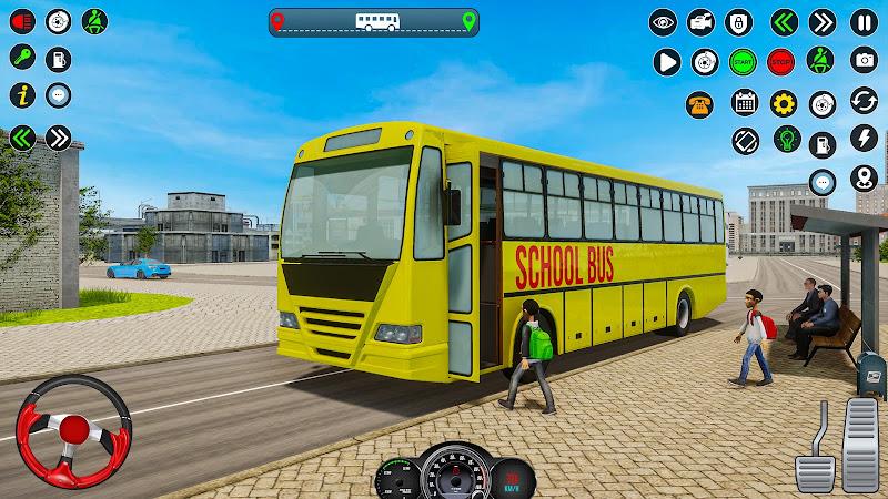 School Bus Driving Games 3D Zrzut ekranu 4