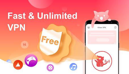 VPN Kitten: Free Unlimited VPN Proxy & Secure WiFi スクリーンショット 1