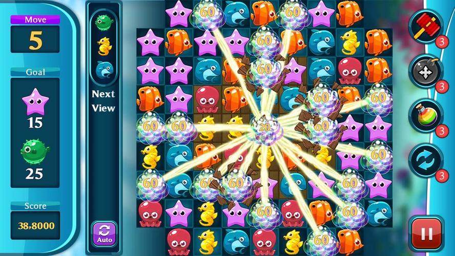 Ocean Match Puzzle Captura de pantalla 1