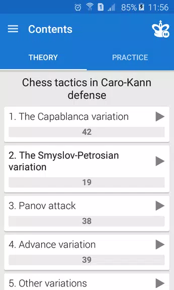 Chess Tactics in Caro-Kann Zrzut ekranu 2