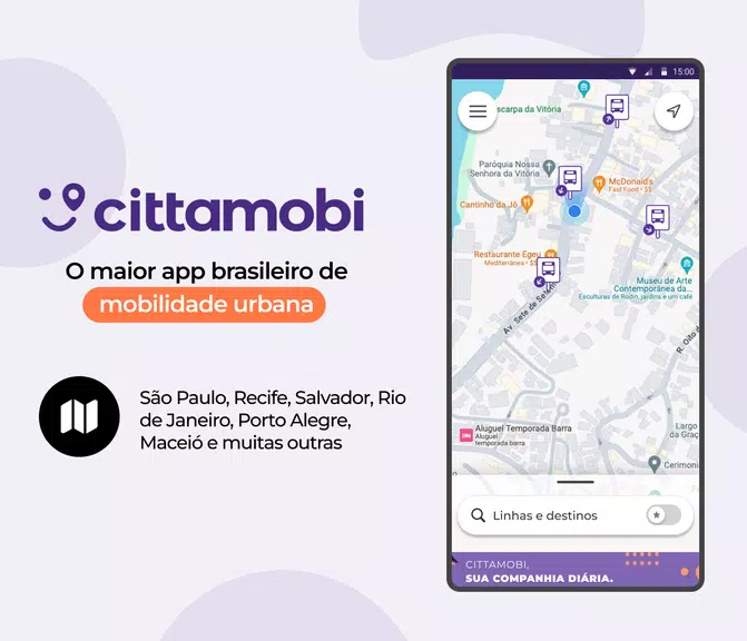 Cittamobi: Horários de Ônibus Ảnh chụp màn hình 1