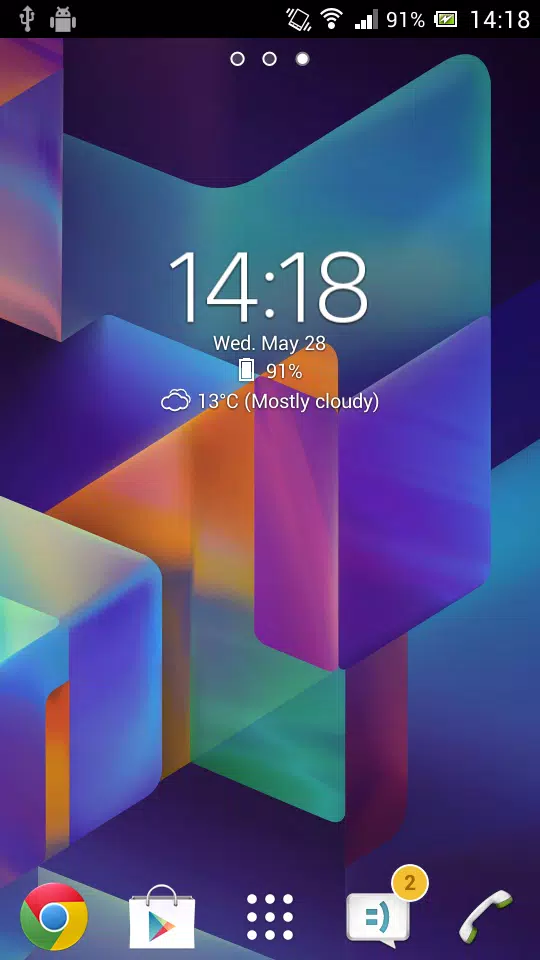 Digital Clock & Weather Widget Ekran Görüntüsü 1