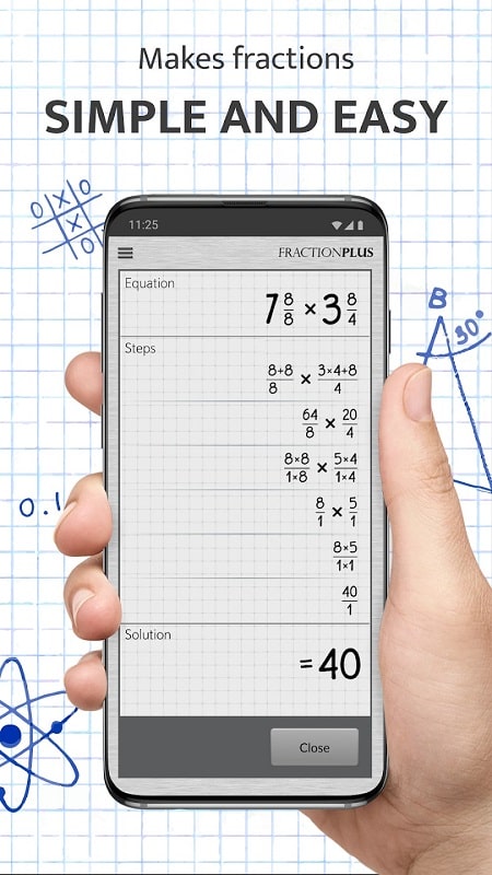 Fraction Calculator Plus Ảnh chụp màn hình 2