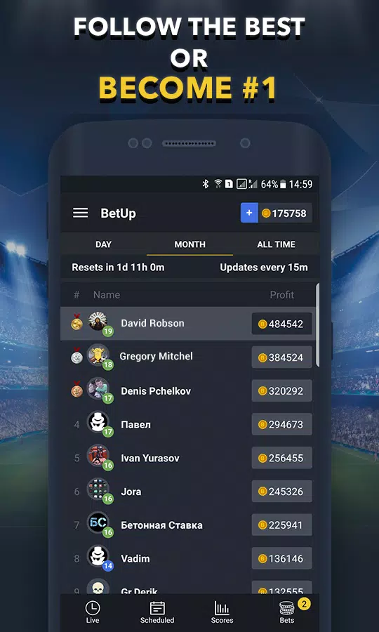 Sports Betting Game - BET UP Zrzut ekranu 4