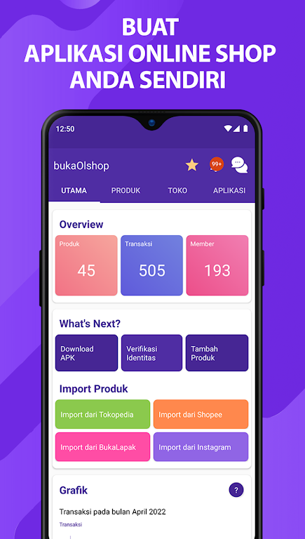 bukaOlshop - Buat App Toko Zrzut ekranu 1