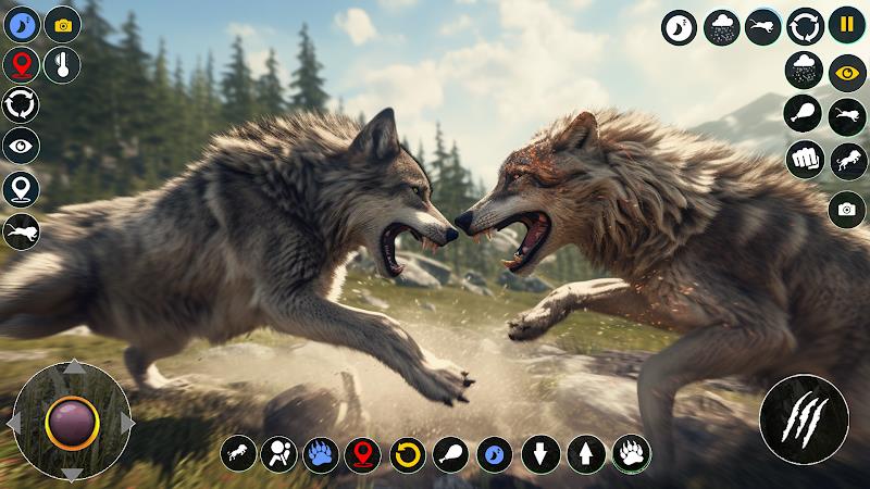 Wolf Simulator: Wild Wolf Game Capture d'écran 2