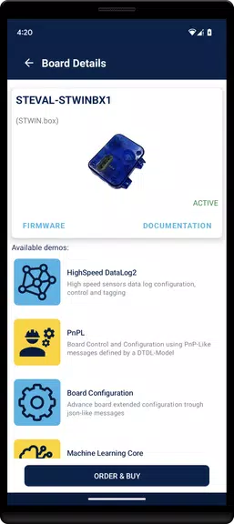 ST BLE Sensor ภาพหน้าจอ 2