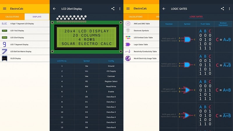 ElectroCalc ภาพหน้าจอ 3