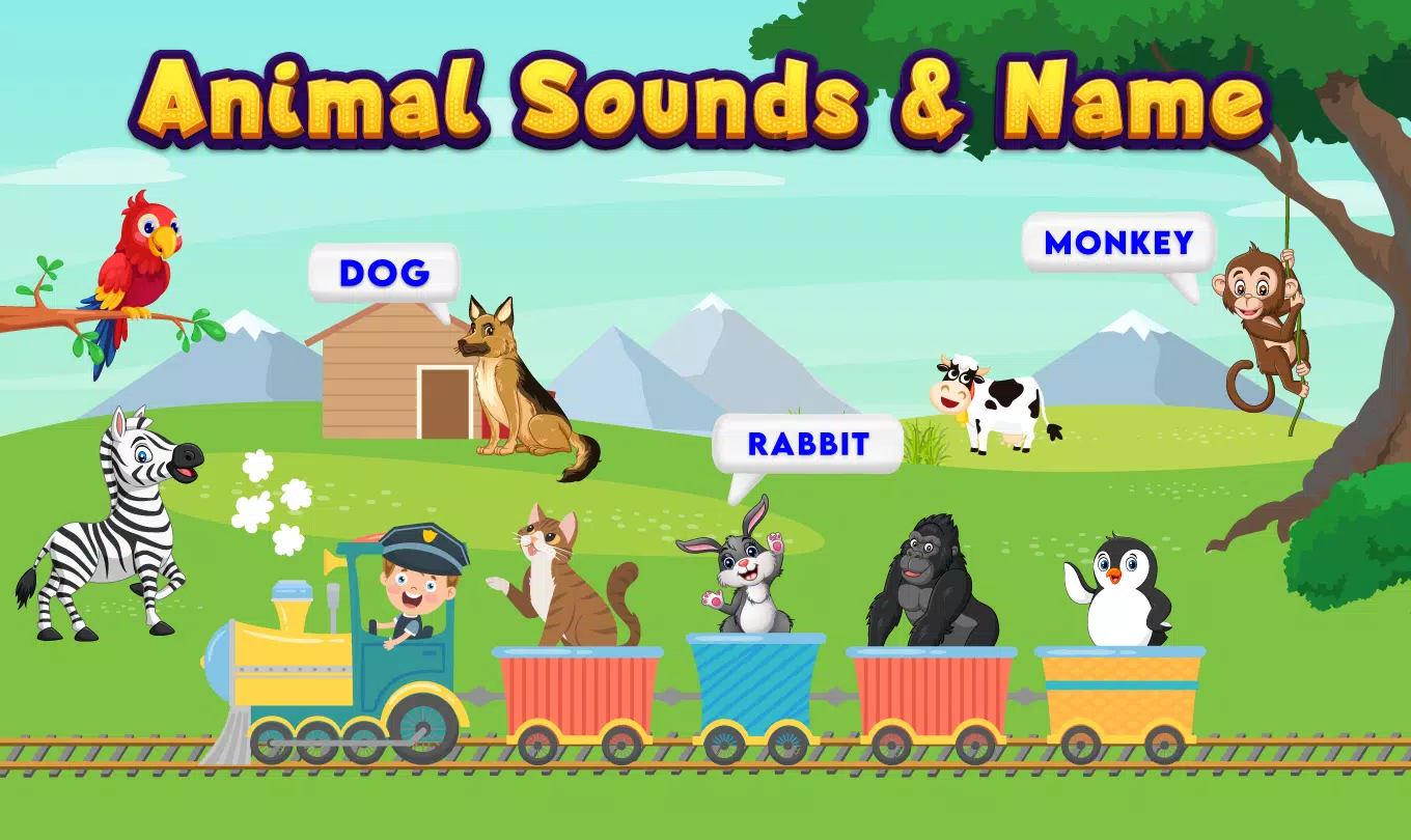 Kids Animal Sounds & Games Zrzut ekranu 1