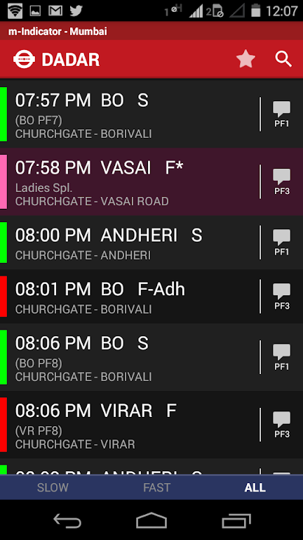 Schermata m-Indicator: Mumbai Local 4