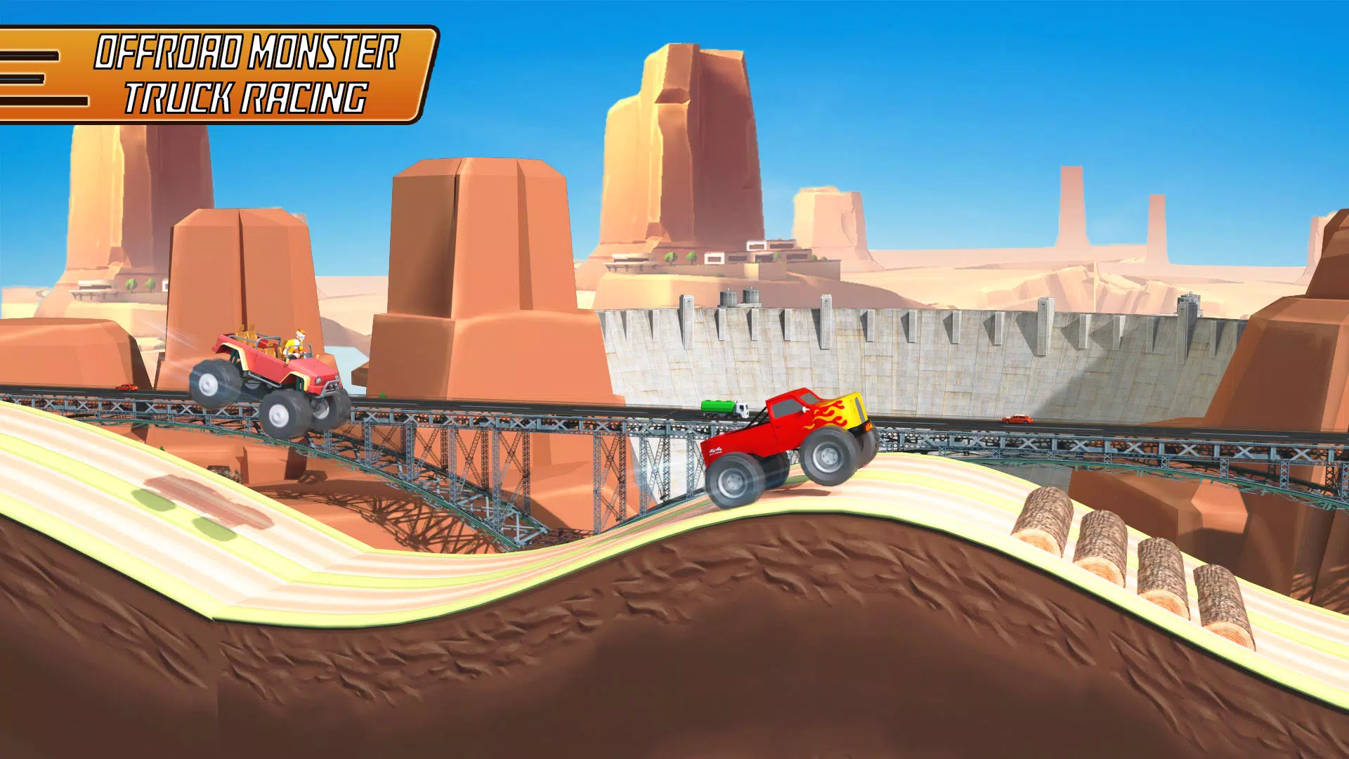 Uphill Racing - Hill Jump Game Tangkapan skrin 1