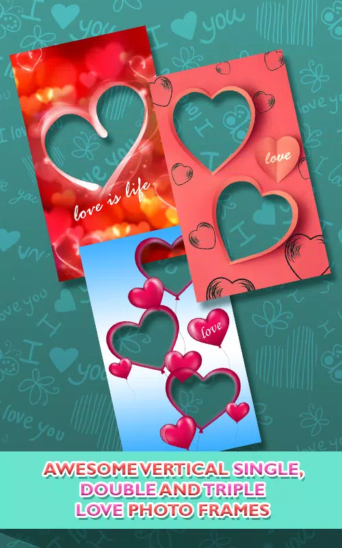 Love Photo frames Collage Capture d'écran 3